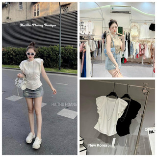 Áo phông áo thun nữ áo kiểu nữ tay hến cotton freesize mẫu trontayhen . tp76