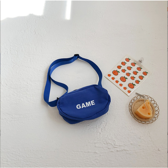 Túi Đeo Chéo Ngang Họa Tiết Trơn GAME Đáng Yêu Cho Bé