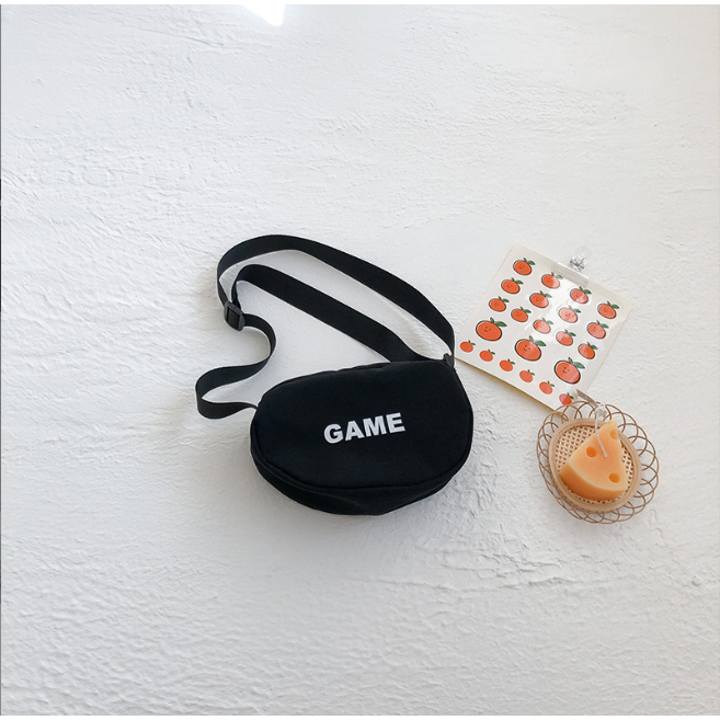 Túi Đeo Chéo Ngang Họa Tiết Trơn GAME Đáng Yêu Cho Bé