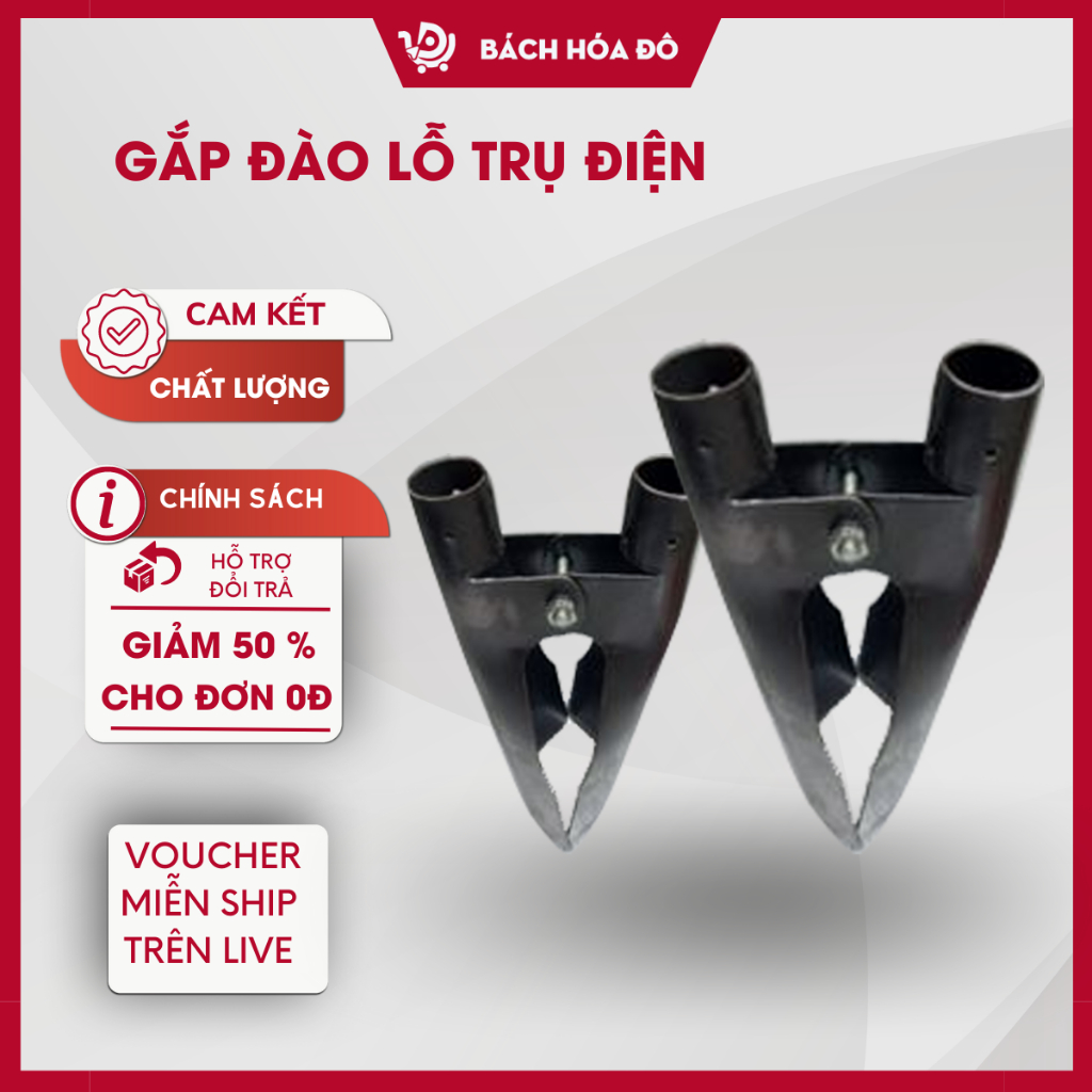 Gắp đào lỗ trụ điện _ Len kẹp đào đất _ Cạp đất ,,