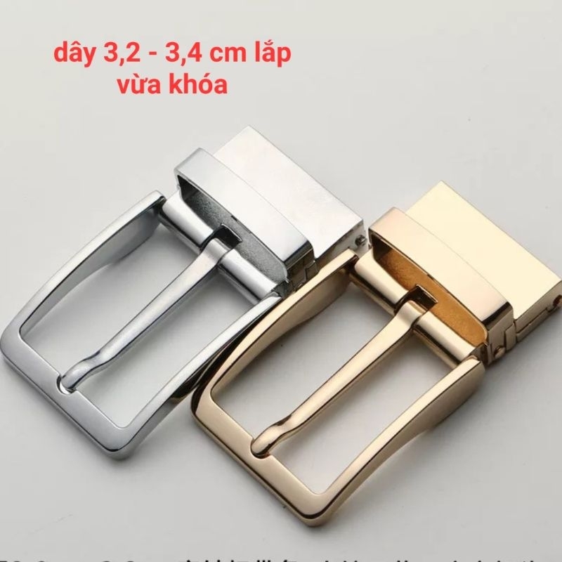 Thắt lưng nam bản rộng 3.3 cm đục nỗ sẵn [ DA THẬT 3.3 CM ĐỤC NỖ SẴN ]