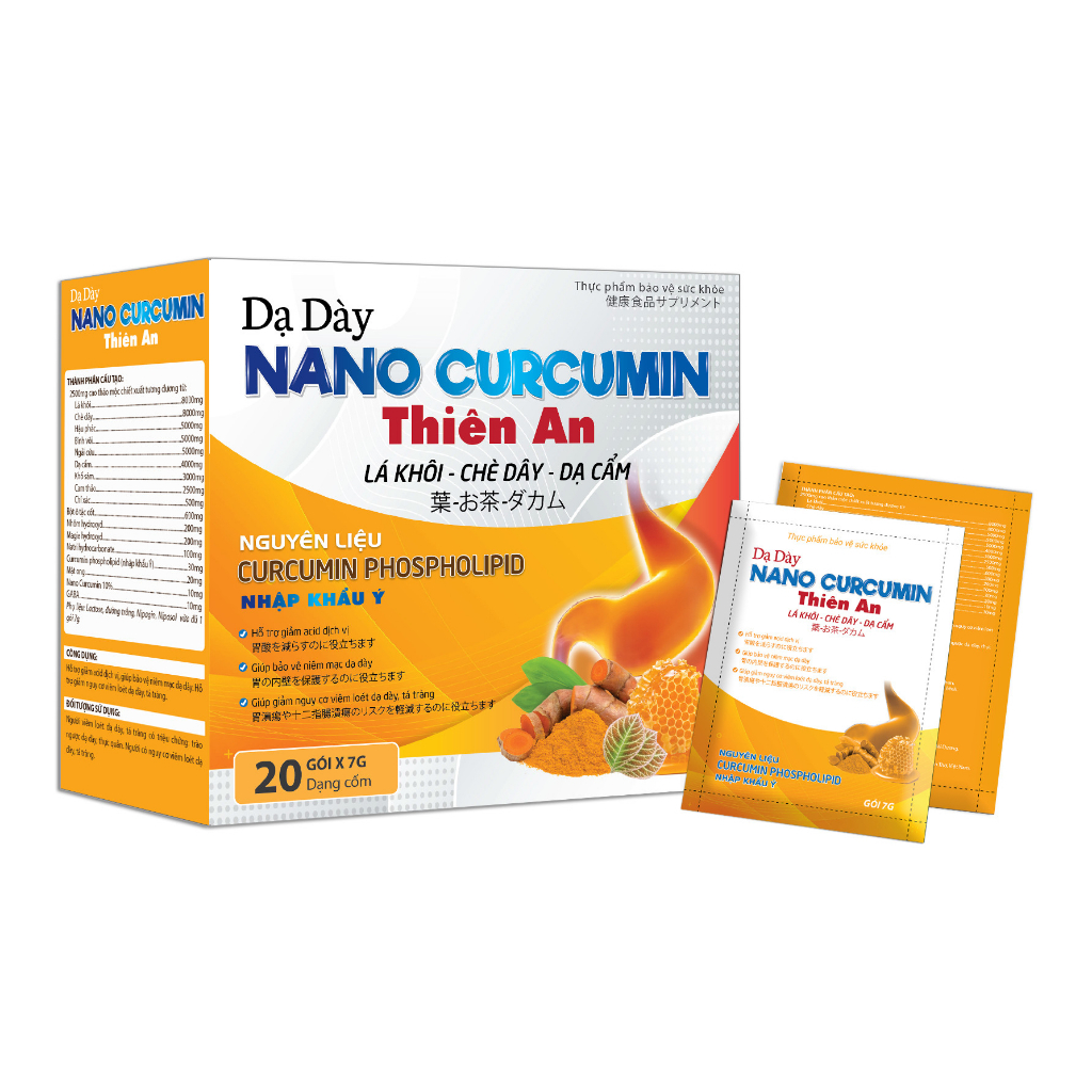 Dạ Dày Nano Curcumin Thiên An - Hàng Chính Hãng