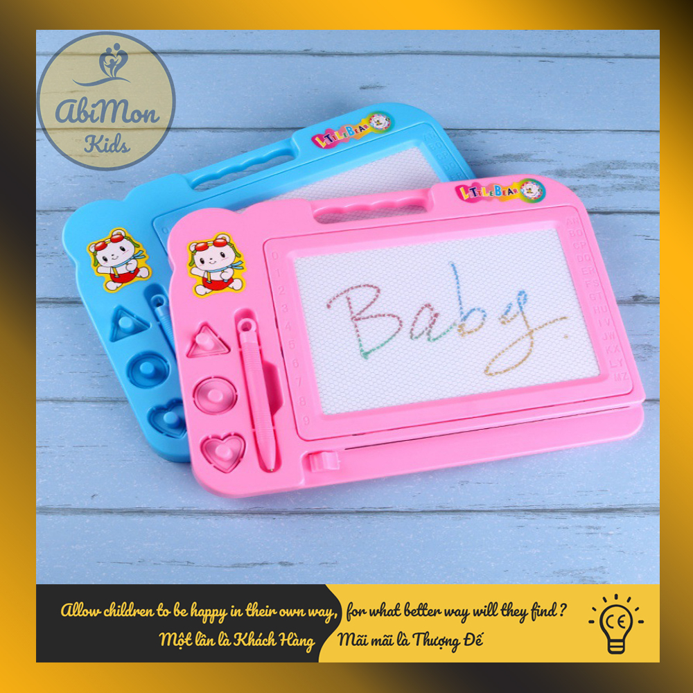 Bảng Tự Xóa Cho Bé Tập Viết, Tập Vẽ ☘️ Montessori cao cấp ✨ (Đồ chơi Gỗ - Đồ chơi Giáo Dục - An toàn - Thông minh)