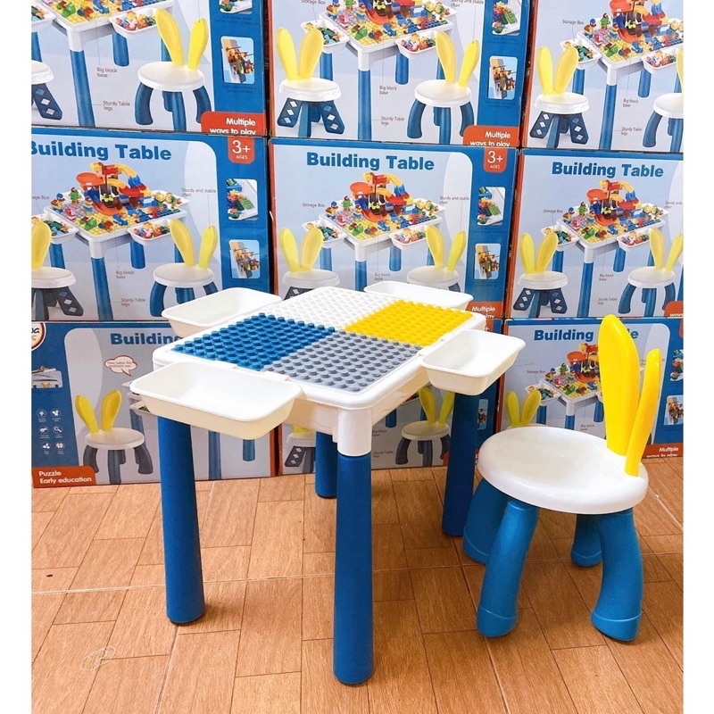 Đồ Chơi Bàn đa năng 110 Chi Tiết cao cấp cho bé bao gồm ghế và tặng kèm bộ lắp ráp dochoigo.vn