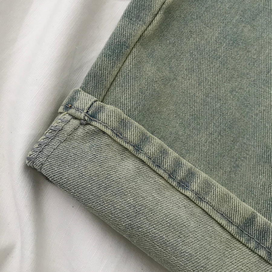 Quần jean nữ ống suông RIBO  2987 - Jemcloset