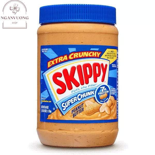 bơ đậu phộng có hạt SKIPPY 1.36kg - Hàng Mỹ