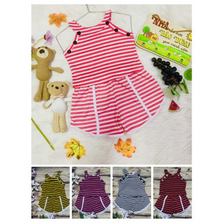 Bộ Thun Gân Dây Quần Đùi Bé (6-14kg) (giao màu ngẫu nhiên)