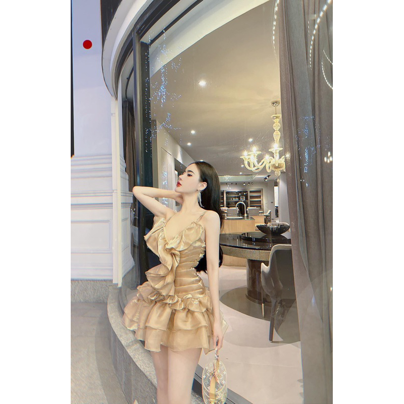 Váy tơ bèo xinh như công chúa siêu Hot