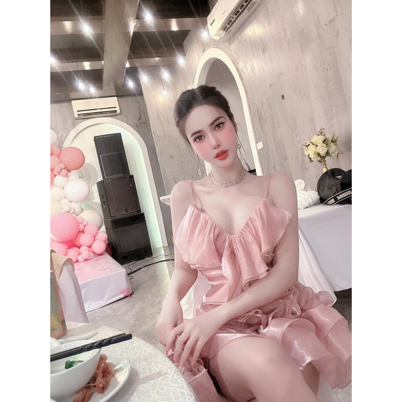 Váy tơ bèo xinh như công chúa siêu Hot
