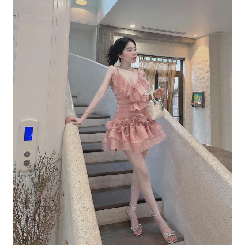 Váy tơ bèo xinh như công chúa siêu Hot