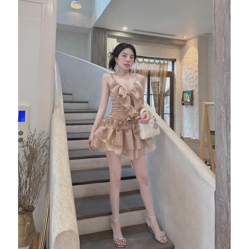 Váy tơ bèo xinh như công chúa siêu Hot