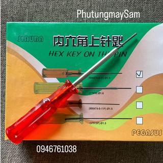 Lục giác đỏ có bọc - Tua vít lục giác mở kim máy vắt sổ