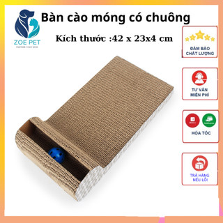 Bàn cào móng có bóng chơi - tặng kèm catnip