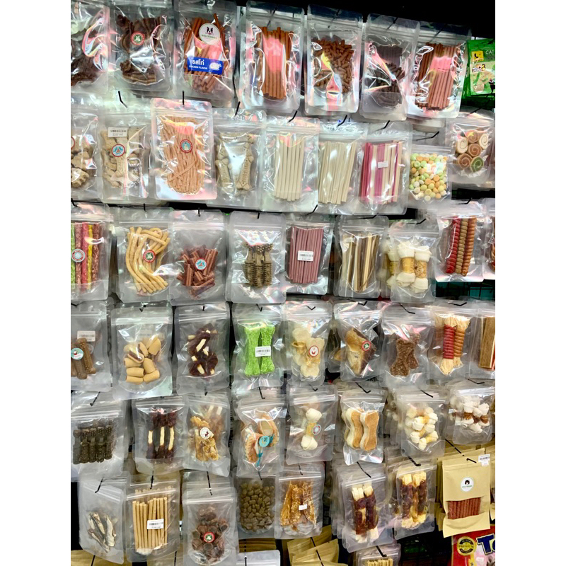 🇹🇭 GIÁ DÙNG THỬ TỪ 15K -Snack Xương Thưởng Cho Chó Nhiều Mẫu Mã Túi Zip