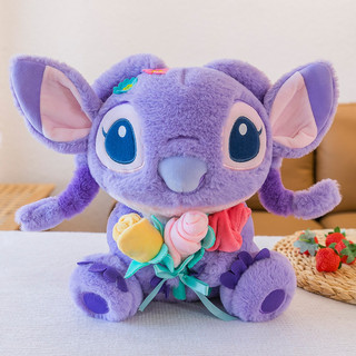 Gấu bông stich ôm hoa