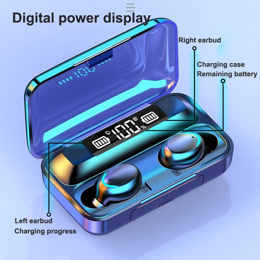 Tai Nghe Bluetooth không dây Chơi Game Amoi F9 Pro Chống Ồn, Âm Hay, Cảm Biến Vân Tay