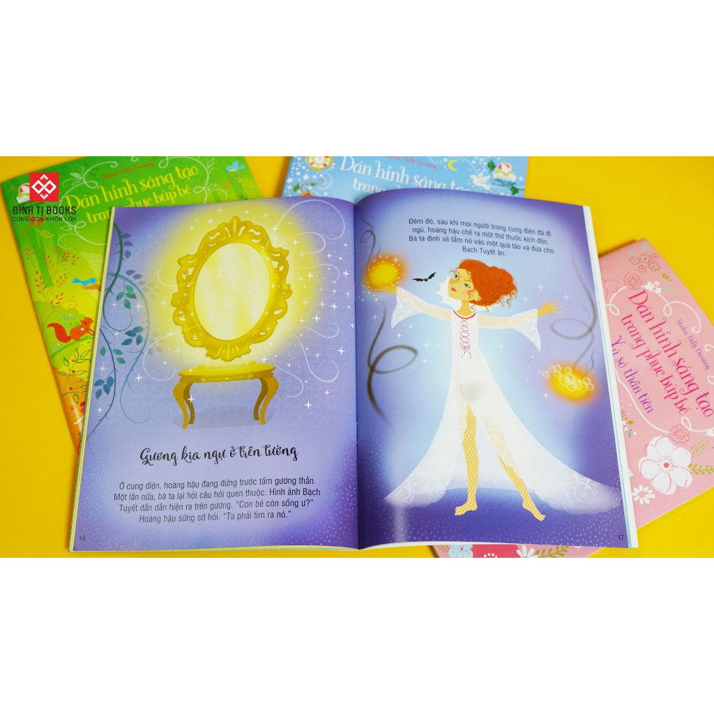 Sách - Dán hình sáng tạo trang phục búp bê - Sticker Dolly Dressing - Dành cho trẻ từ 3 tuổi - Đinh Tị Books