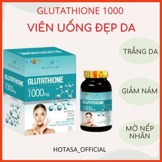 Viên uống trắng da mờ nám giảm nếp nhăn glutathione 1000mg