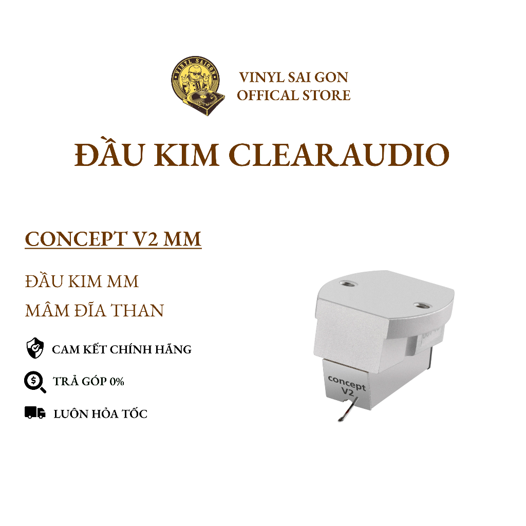 Đầu Kim Mâm Đĩa Than Clearaudio Concept V2 MM