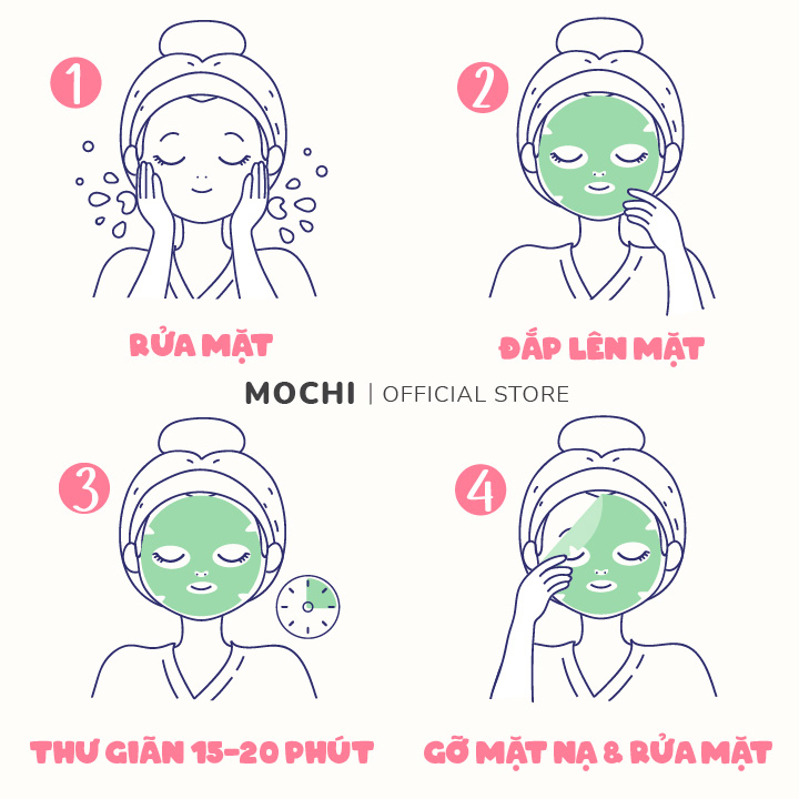 Mặt Nạ Giấy Dưỡng Da Trái Cây Nhiều Vị Cấp Ẩm Trắng Da Giảm Mụn Mask Đắp Mặt Nội Địa Trung Bổ Sung Vitamin MOCHI SHOP