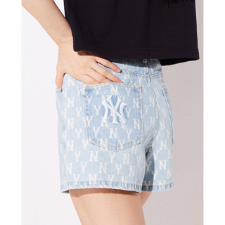 ( Chính Hãng ) Quần Short Jeans Nữ MLB Classic Monogram NY