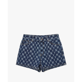 ( Chính Hãng ) Quần Short Jeans Nữ MLB Classic Monogram NY