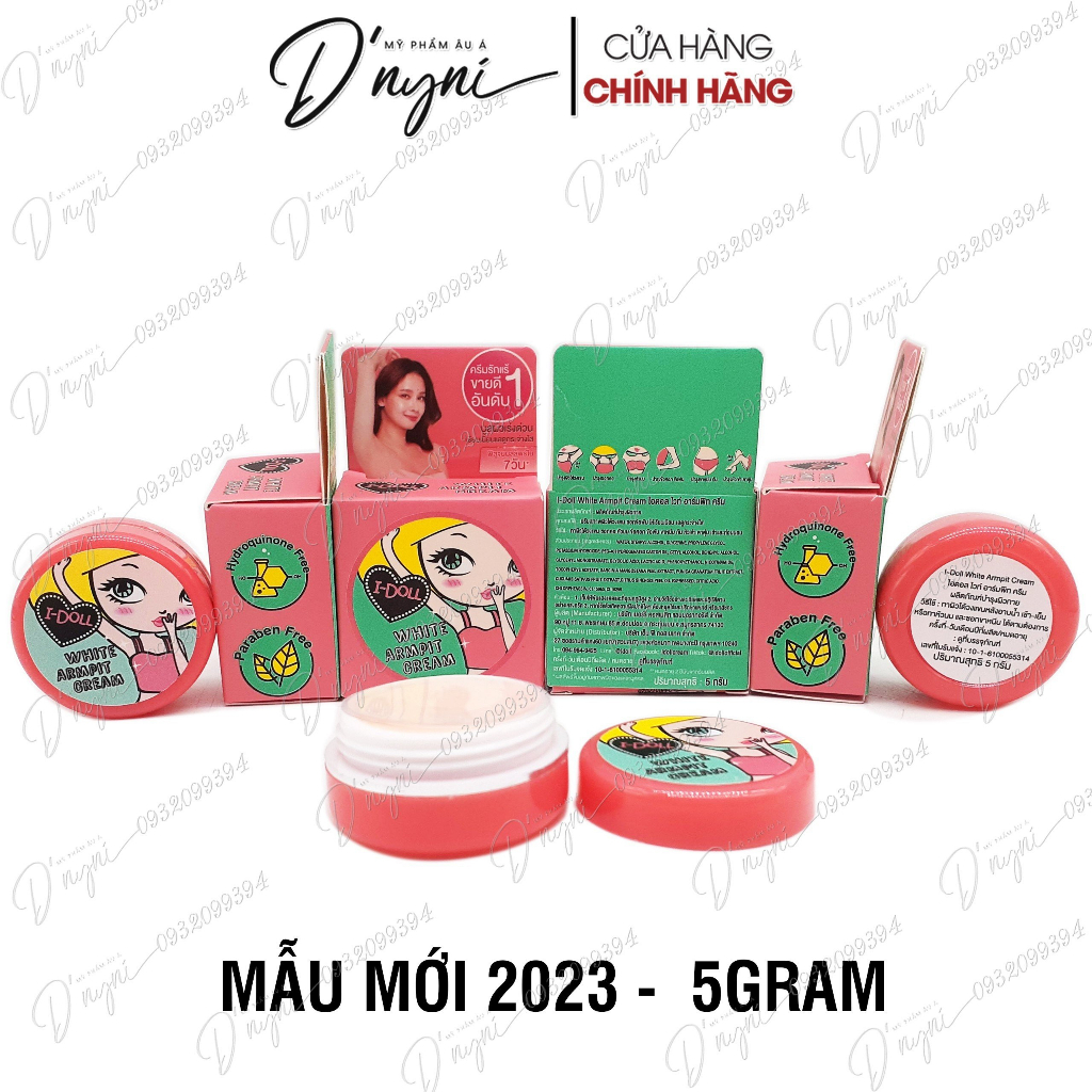 Kem Dưỡng Thâm Nách Trắng Da I-Doll White Armpit Cream 5g Thái Lan