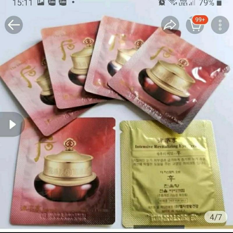 KEM MẮT WHOO ĐỎ JINJUHYANG 30 GÓI