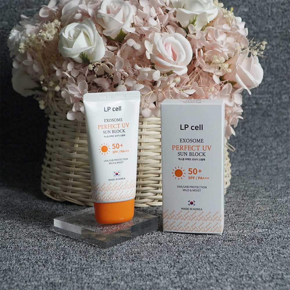 Kem chống nắng LP Exosome Perfect Uv Sun Block Thẩm Thấu Nhanh Không Gây Bết Dính, Phù Hợp Mọi Loại Da