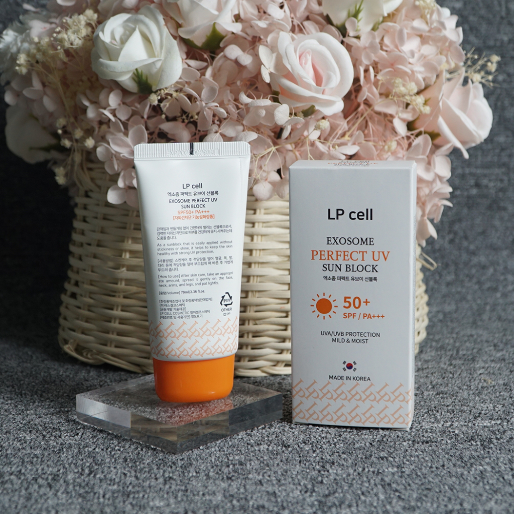 Kem chống nắng LP Exosome Perfect Uv Sun Block Thẩm Thấu Nhanh Không Gây Bết Dính, Phù Hợp Mọi Loại Da