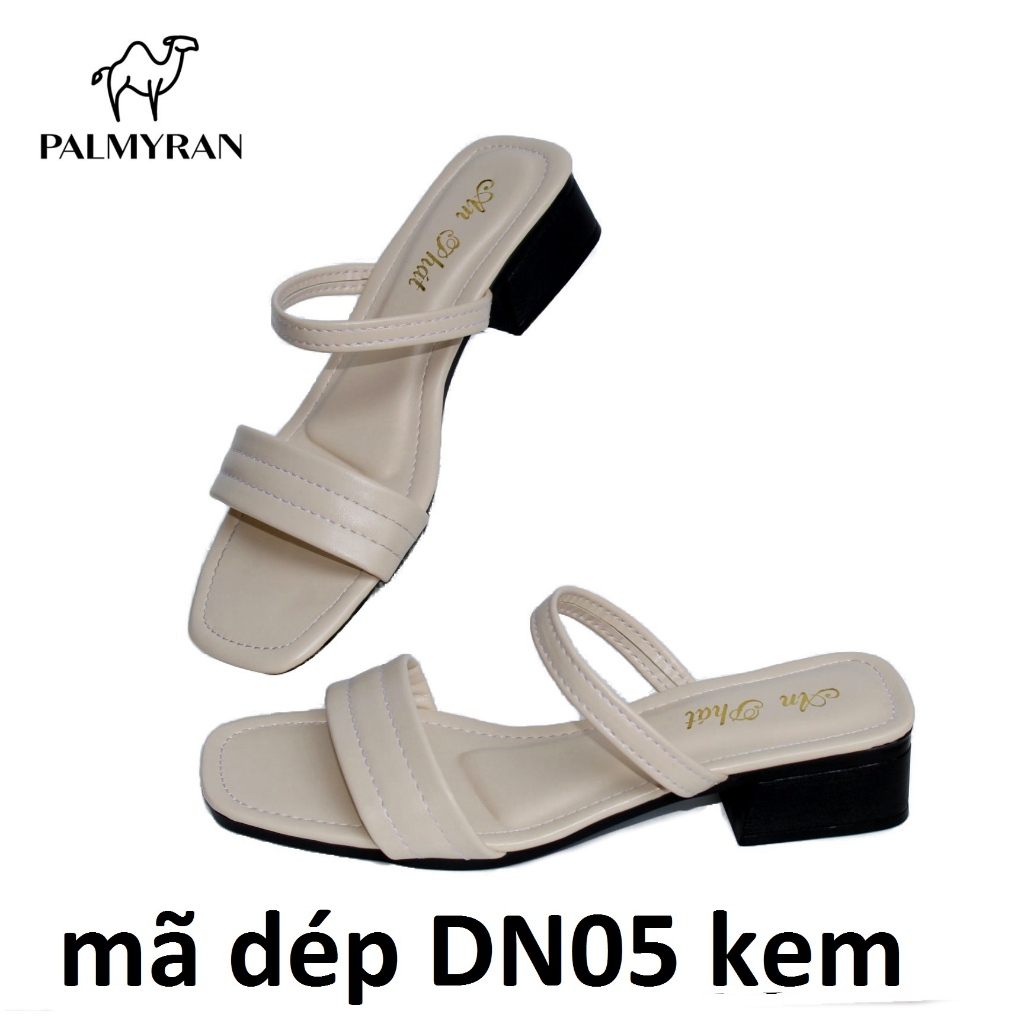 Dép nữ dạ xịn thật cao cấp bảo hành 6 tháng DN05 cao 3cm