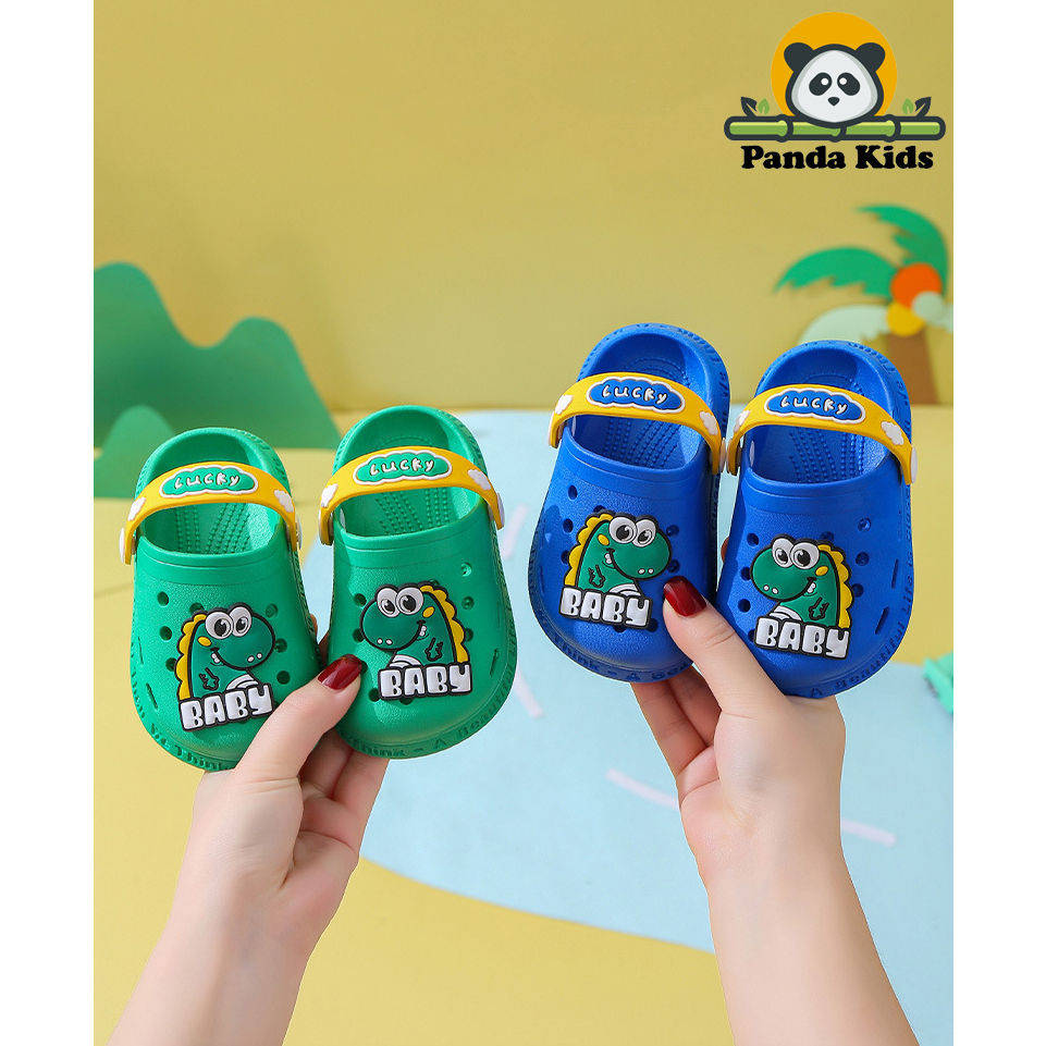 Dép cross khủng long baby dễ thương cho bé trai bé gái siêu nhẹ mềm chống trơn trượt