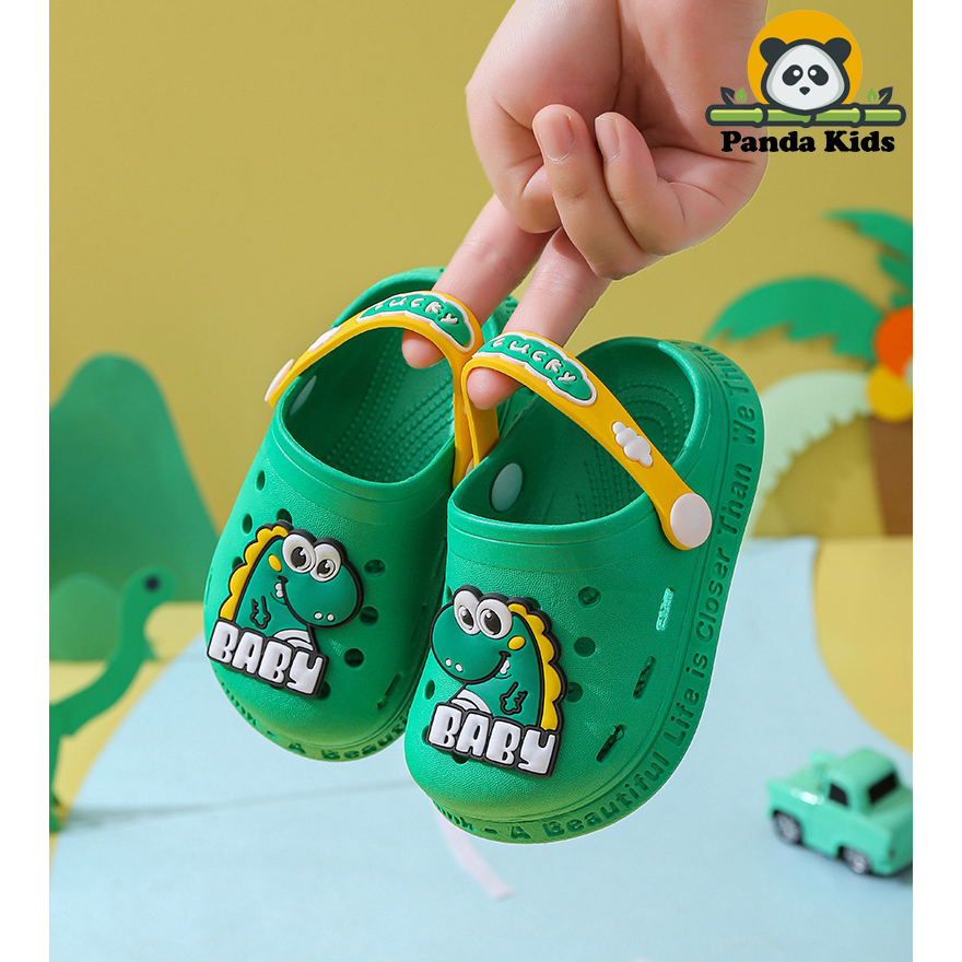 Dép cross khủng long baby dễ thương cho bé trai bé gái siêu nhẹ mềm chống trơn trượt