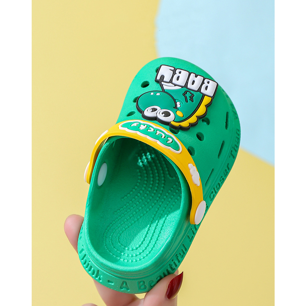 Dép cross khủng long baby dễ thương cho bé trai bé gái siêu nhẹ mềm chống trơn trượt