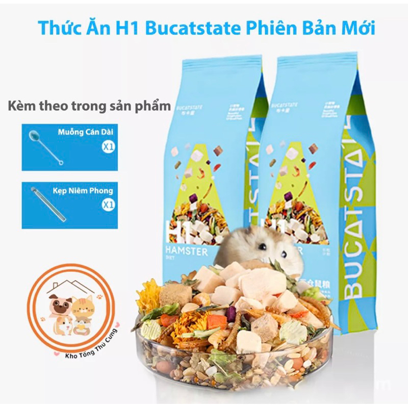 Trộn cao cấp H1 chính hãng Bucatsatge vỗ béo hamster