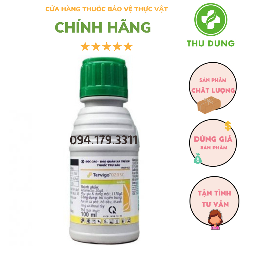 Thuốc Tervigo 020SC - Đặc Trị Tuyến Trùng Rễ Syngenta chai 100ml (HÀNG CHÍNH HÃNG DATE MỚI)