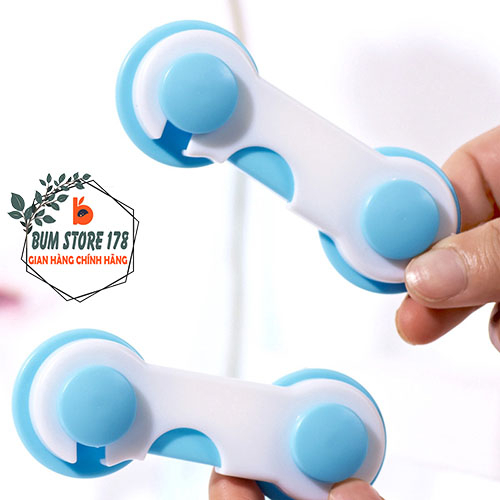 Khoá cài tủ lạnh an toàn cho bé chống va đập cửa sập, Đồ gài tủ lạnh nhỏ gọn an toàn khi sử dụng