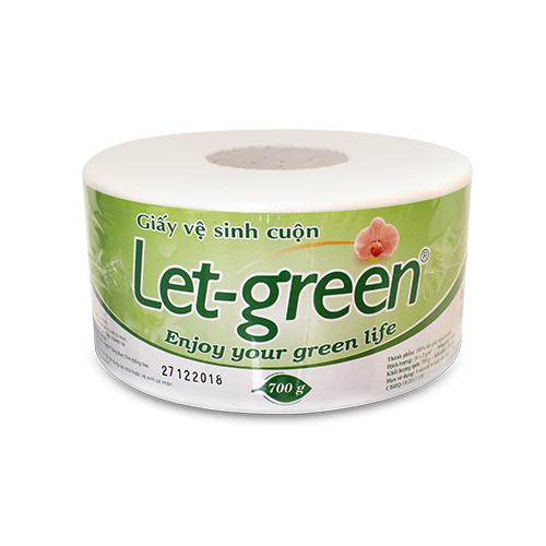 Giấy Vệ Sinh Cuộn LET-GREEN 700Gr