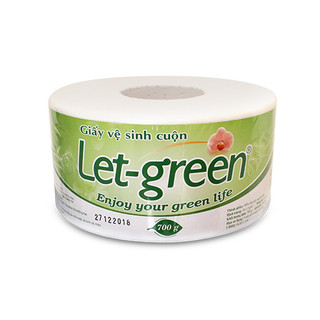 Giấy vệ sinh cuộn let-green 700gr