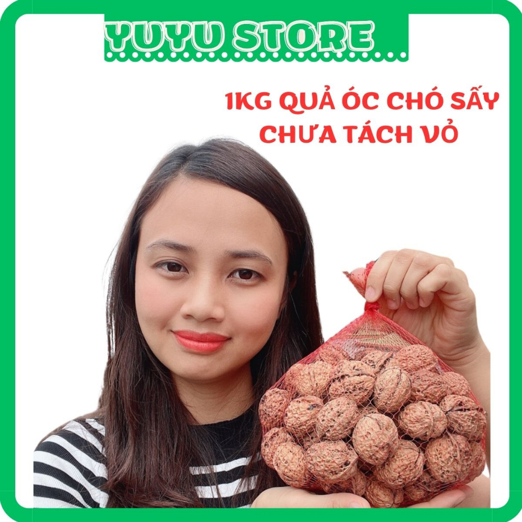 1 KG Qủa óc chó sấy khô chưa tách vỏ