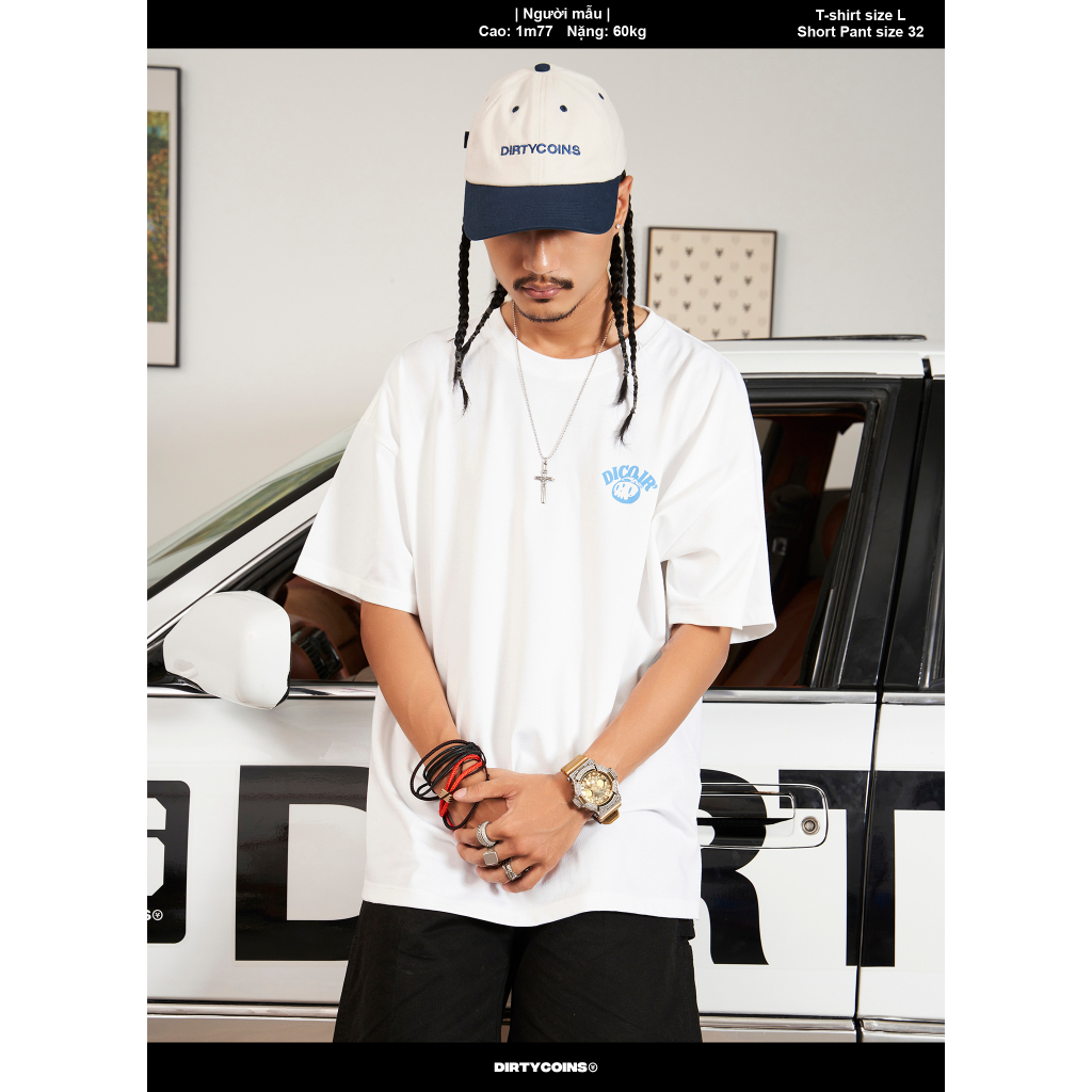 Nón DirtyCoins Logo Dad Cap - Blue/Cream