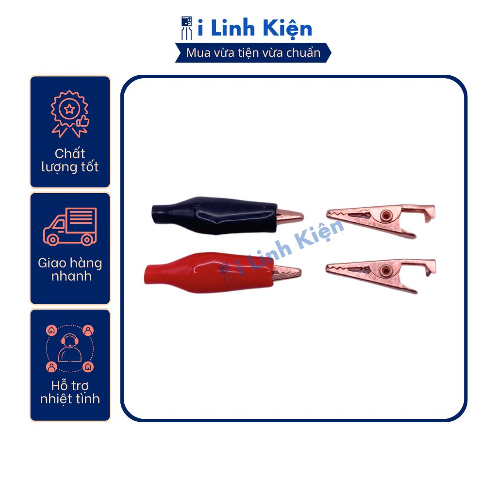 Đôi kẹp cá sấu nhỏ bằng đồng 27mm chất lượng cao