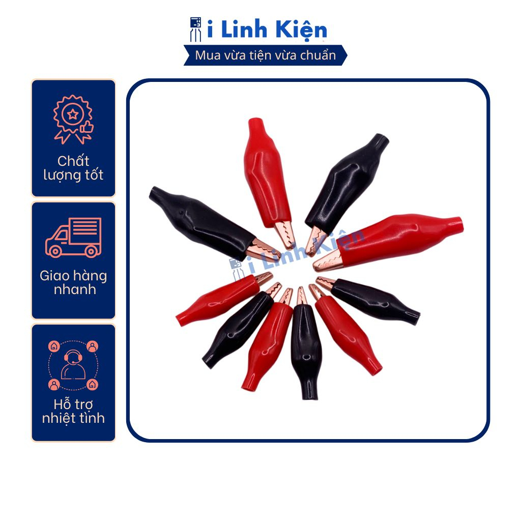 Đôi kẹp cá sấu nhỏ bằng đồng 27mm chất lượng cao