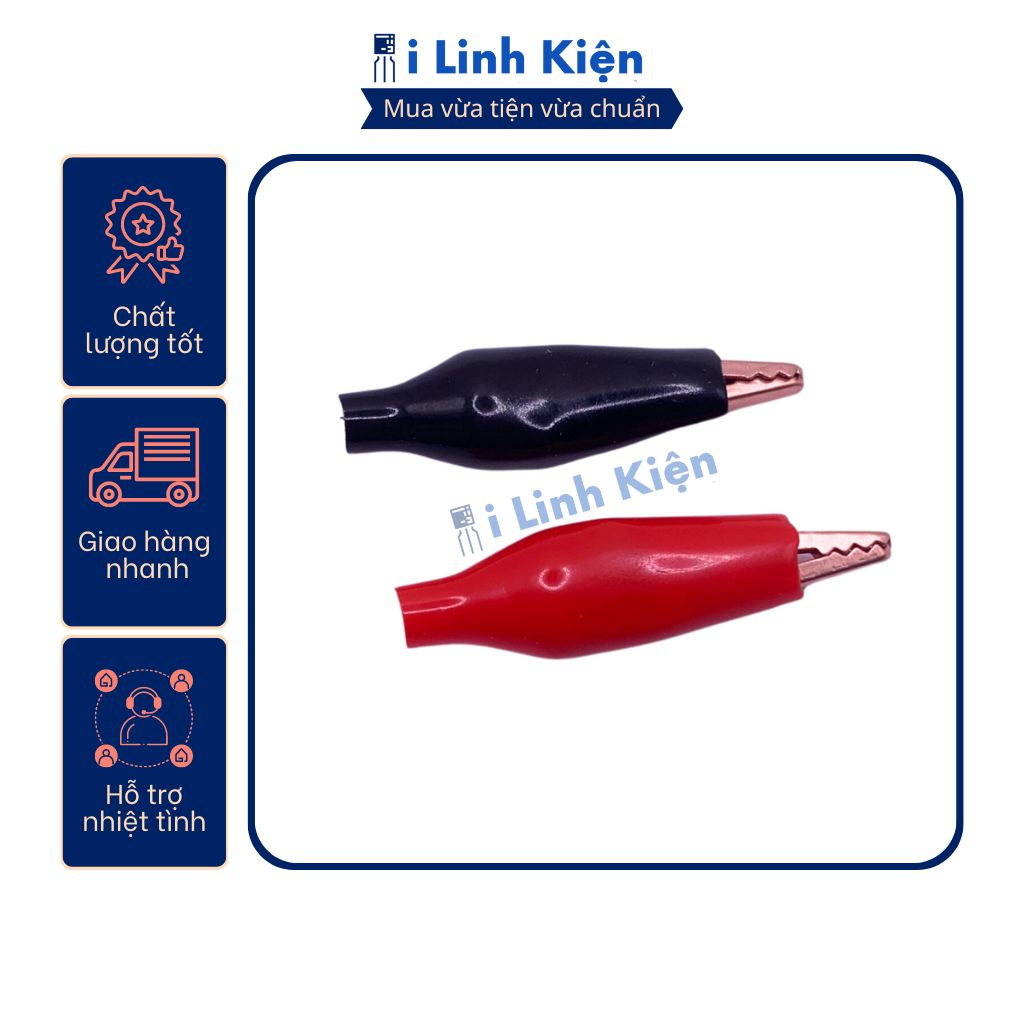 Đôi kẹp cá sấu nhỏ bằng đồng 27mm chất lượng cao