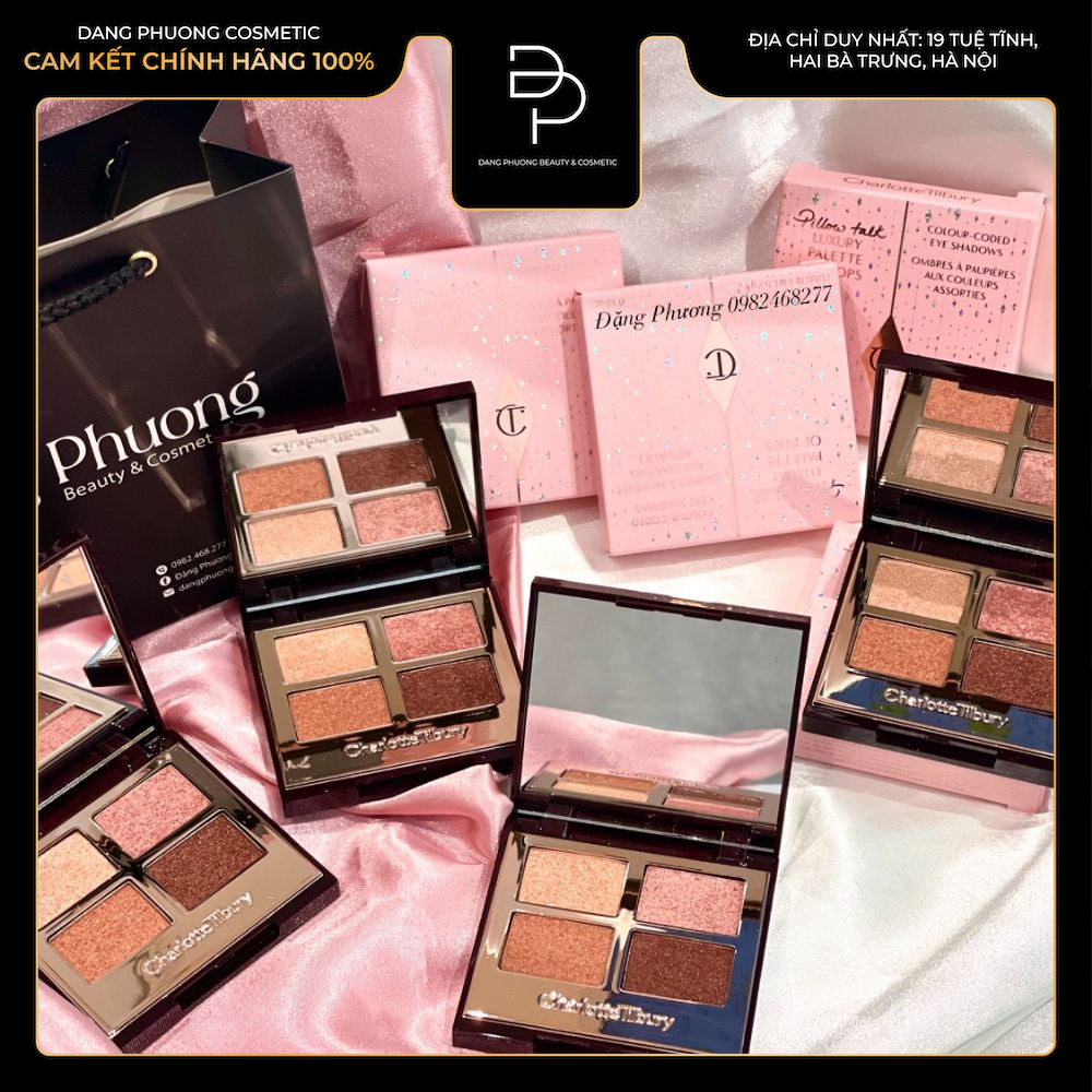 Bảng phấn mắt Charlotte Tilbury Luxury Eyeshadow Palette Màu Pillow Talk Pops