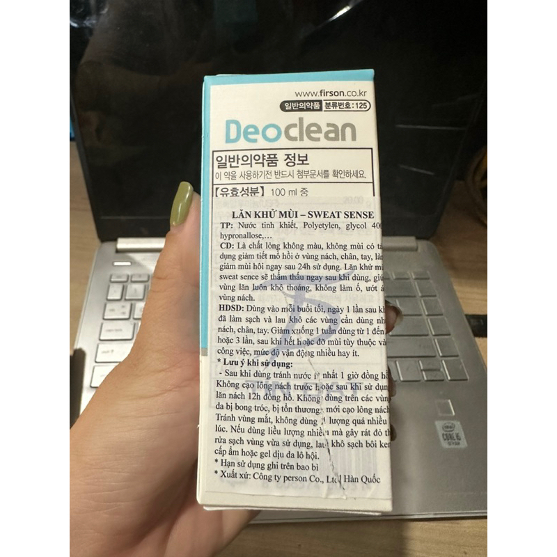 Lăn nách Hàn Quốc SWEAT SENSE - xua tan nỗi lo hôi nách, hôi chân