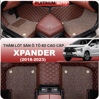 Thảm lót sàn ô tô 6D Mitsubishi Xpander (2018-2025) chống thấm nước, không mùi, phủ kín 95% phần nỉ sàn xe