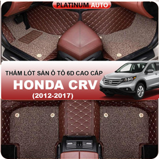 Thảm lót sàn ô tô 6D Honda Crv (2012-2017) chống thấm nước, không mùi, phủ kín 95% phần nỉ sàn xe