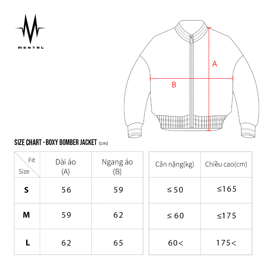 Áo Khoác Bomber Form Boxy Cao Cấp MENTAL® - COMBINE BOMBER