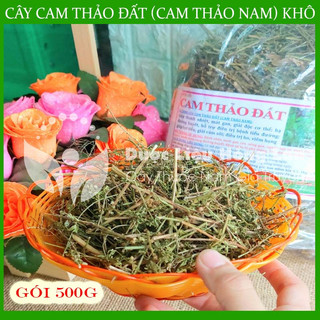 Thảo dược CÂY CAM THẢO ĐẤT khô sạch đóng gói 500gram - congtyduoclieuhonglan